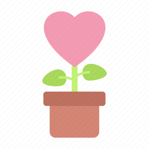 Love, heart, pot, plant icon - Download on Iconfinder