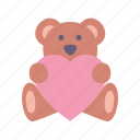 teddy, bear, love, heart, valentines, day