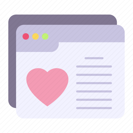 Web, love, heart, browser icon - Download on Iconfinder