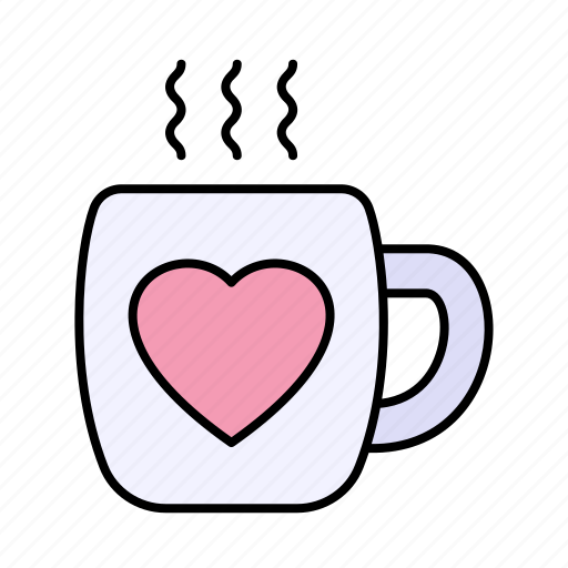 Heart, love, coffee, cup, mug icon - Download on Iconfinder