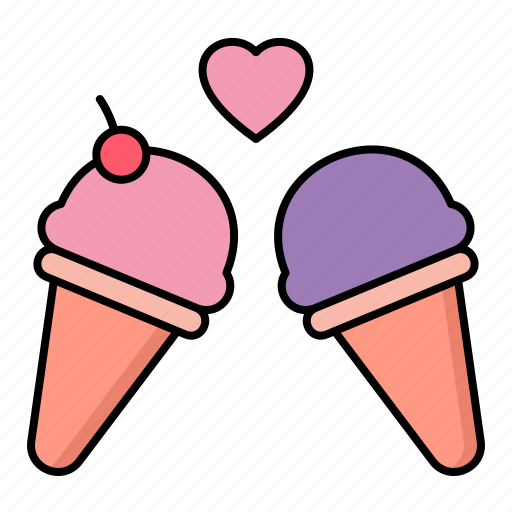 Icecream, love, dessert, heart icon - Download on Iconfinder