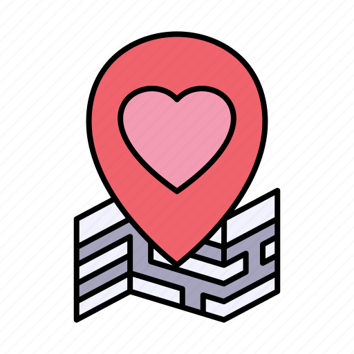 Location, heart, love, maps icon - Download on Iconfinder