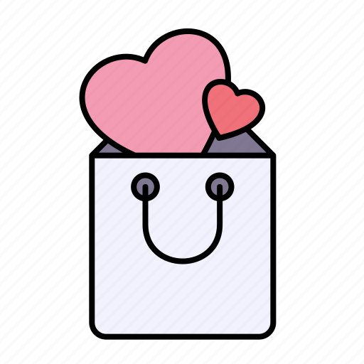 Shopping, bag, heart, love, commerce icon - Download on Iconfinder