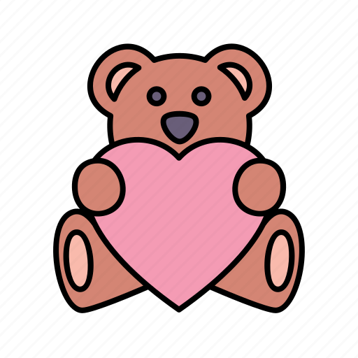 Teddy, bear, love, heart, valentines, day icon - Download on Iconfinder