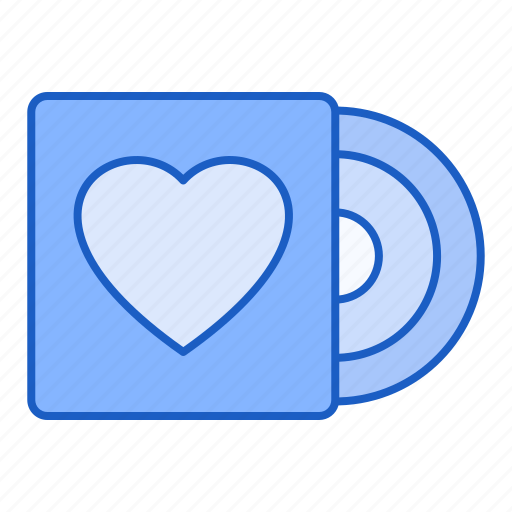Music, love, record, heart icon - Download on Iconfinder