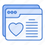 web, love, heart, browser 