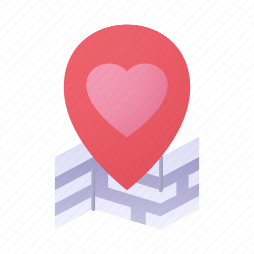 Location, heart, love, maps icon - Download on Iconfinder