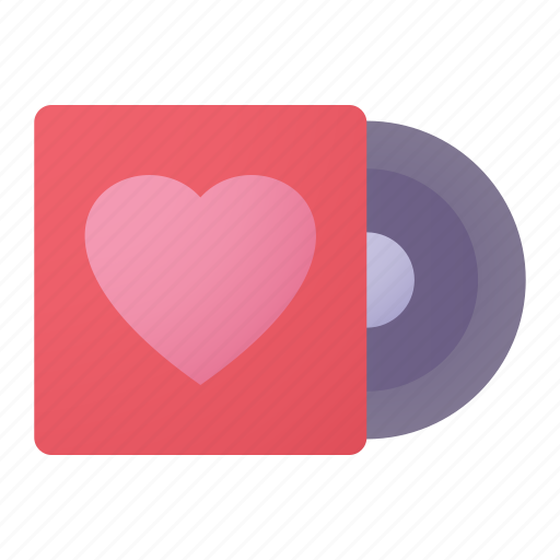 Music, love, record, heart icon - Download on Iconfinder