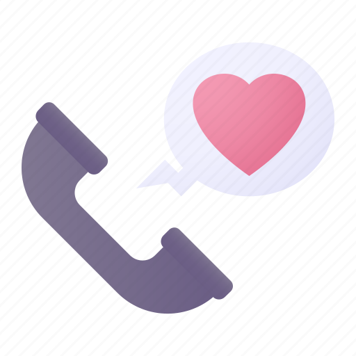 Phone, call, love, heart icon - Download on Iconfinder
