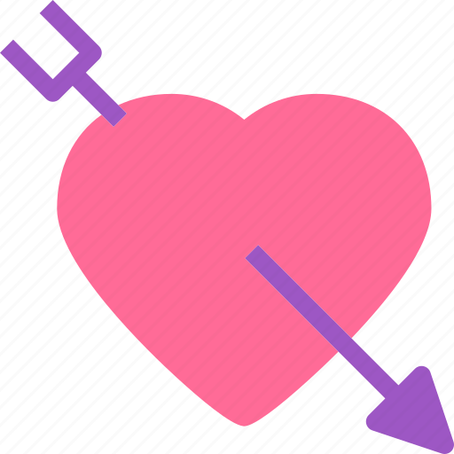 Arrow, bow, heart, love, romance, shot icon - Download on Iconfinder