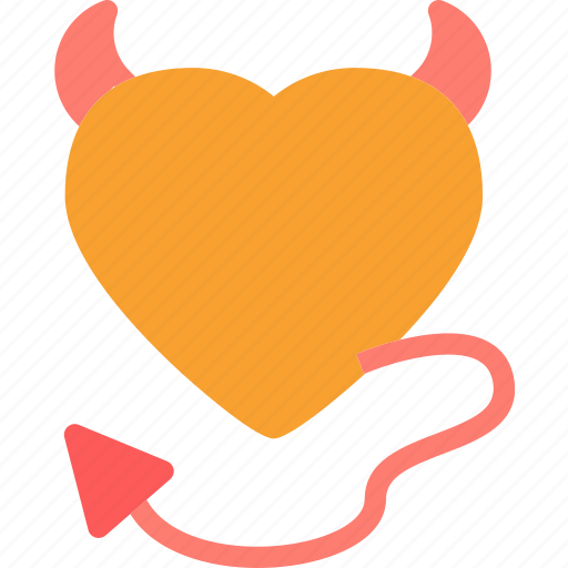 Devil, heart, love, romance icon - Download on Iconfinder