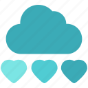 cloud, heart, love, romance