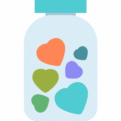 Heart, jar, love, romance icon - Download on Iconfinder