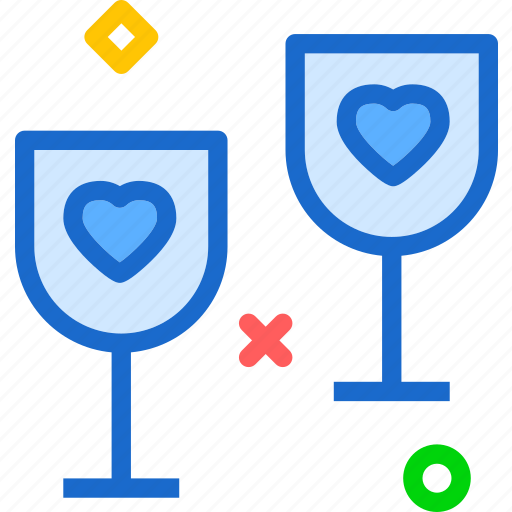 Heart, love, romance, wineglass icon - Download on Iconfinder