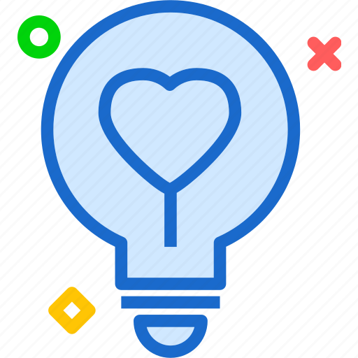 Heart, lighbulb, love, romance icon - Download on Iconfinder