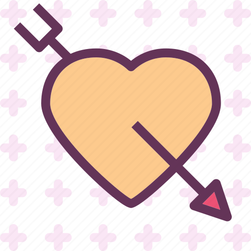 Arrow, bow, heart, love, romance, shot icon - Download on Iconfinder