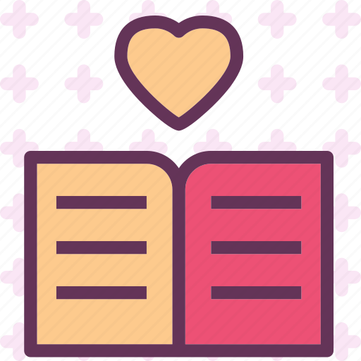 Book, heart, love, romance icon - Download on Iconfinder