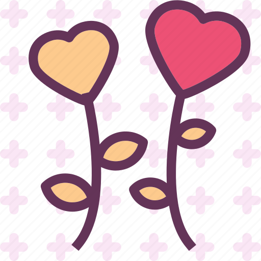 Flower, heart, love, romance icon - Download on Iconfinder