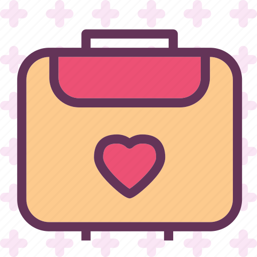 Heart, love, luggage, romance icon - Download on Iconfinder