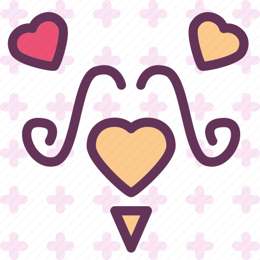 Heart, love, mustache, romance icon - Download on Iconfinder