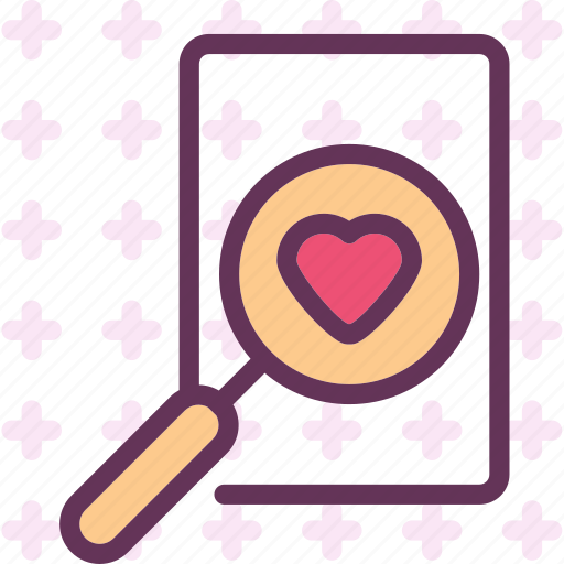 Heart, love, romance, search icon - Download on Iconfinder