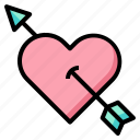 arrow, valentines, heart, love, romance, cupid, romantic
