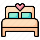 bed, love, romance, furniture, bedroom, romantic, heart