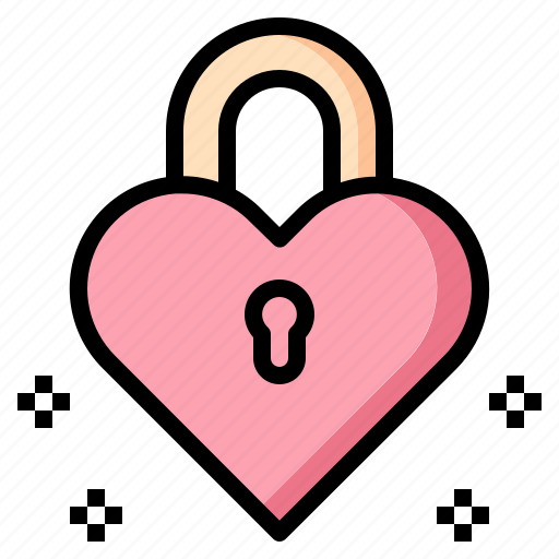 Padlock, love, lock, heart, romance, romantic, security icon - Download on Iconfinder