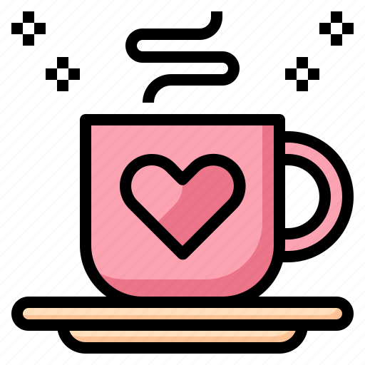 Coffee, drink, cup, hot, cafe, love, heart icon - Download on Iconfinder