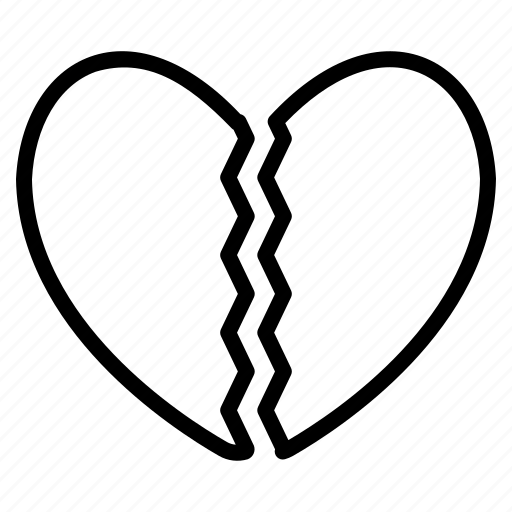 Broken, heart, love, romantic, romance, valentine icon - Download on Iconfinder