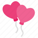 ballon, balloon, love, valentine, heart, romantic, couple