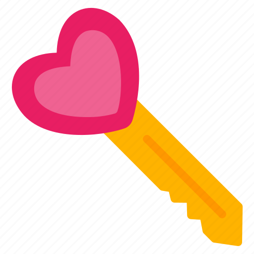 Love, key, heart, valentine, romance, romantic, secure icon - Download on Iconfinder