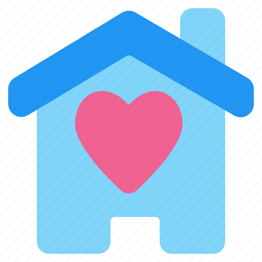 Home, house, building, love, heart, valentine, romantic icon - Download on Iconfinder