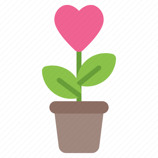 Plant, nature, flower, tree, love, heart, romance icon - Download on Iconfinder