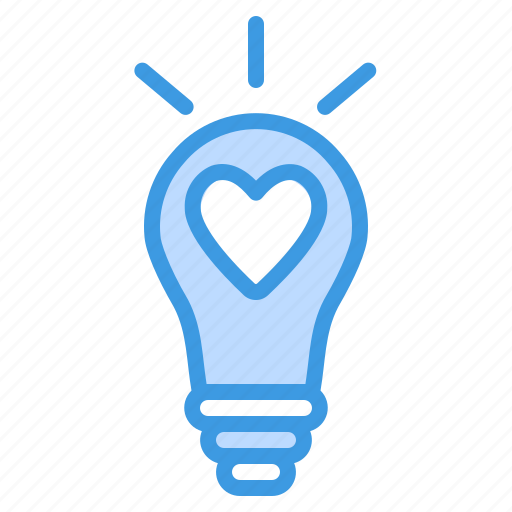 Light, bulb, idea, lamp, creative, energy, love icon - Download on Iconfinder