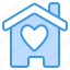 home, house, building, love, heart, valentine, romantic 