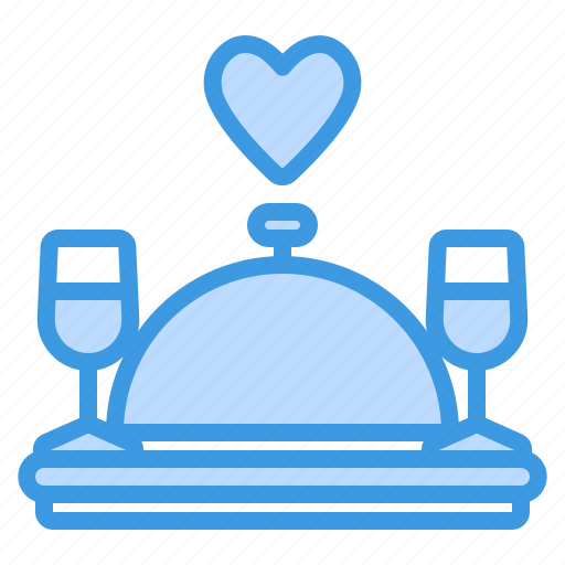 Romantic, dinner, food, restaurant, dessert, meal, love icon - Download on Iconfinder