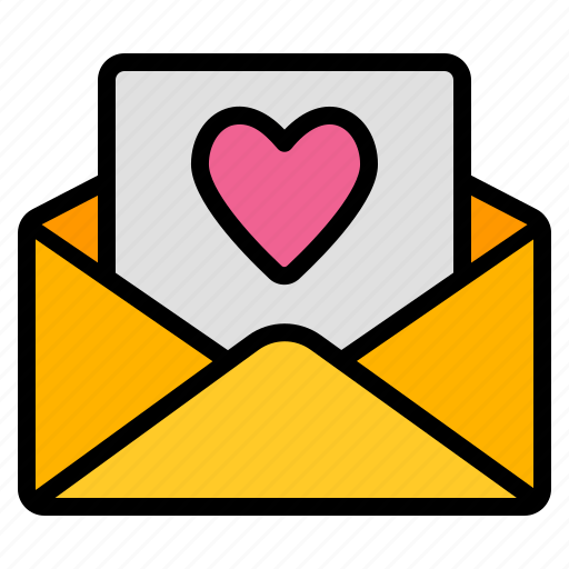 Love, letter, heart, mail, message, valentine, envelope icon - Download on Iconfinder