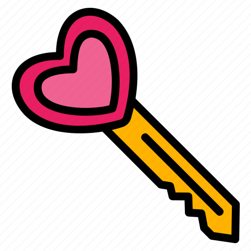 Love, key, heart, valentine, romance, romantic, secure icon - Download on Iconfinder
