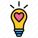 light, bulb, idea, lamp, creative, energy, love