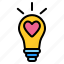 light, bulb, idea, lamp, creative, energy, love 