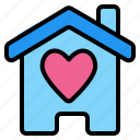 home, house, building, love, heart, valentine, romantic