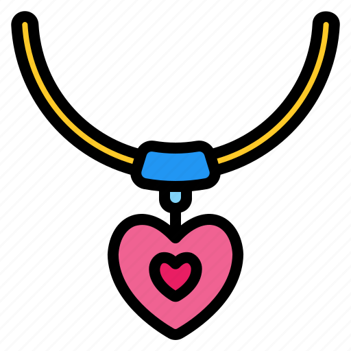 Necklace, accessory, equipment, gem, jewel, jewelry, love icon - Download on Iconfinder