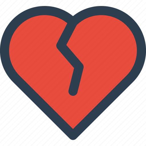 Heart, love, romance, broken heart icon - Download on Iconfinder