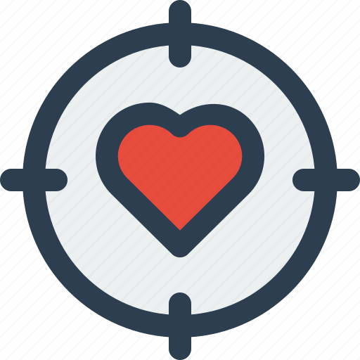 Love, love target, romance icon - Download on Iconfinder