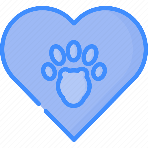 Webby, love, paw, heart, valentine icon - Download on Iconfinder