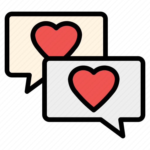 Chat, heart, love, valentine, valentines, wedding, married icon - Download on Iconfinder