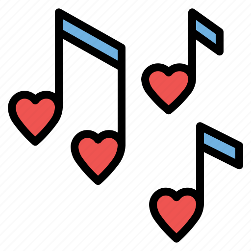 Heart, love, music, valentine, valentines, wedding, married icon - Download on Iconfinder