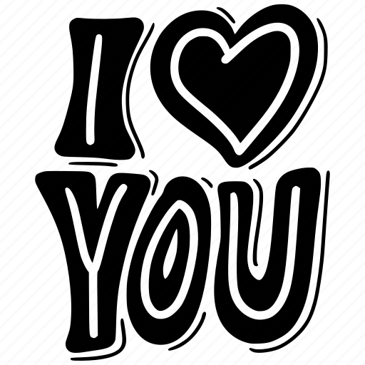I, love, you, loved, stickers, sticker, lettering sticker - Download on Iconfinder
