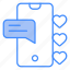 smartphone, chat, heart, love, romance, miscellaneous, valentines, day, valentine 